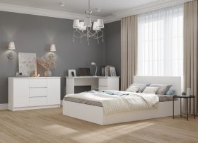 Кровать МОРИ КРМ 1200.1, белый в Урае - uraj.germes-mebel.ru | фото