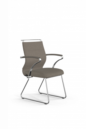 Кресло ErgoLife Sit Well M4-167K, песочный/хром в Урае - uraj.germes-mebel.ru | фото