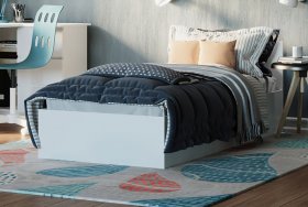 Кровать МОРИ КРМ 900.1, белый в Урае - uraj.germes-mebel.ru | фото