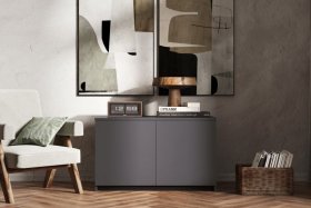 Антресоль/тумба Мори МА 900.1, графит в Урае - uraj.germes-mebel.ru | фото