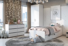 Детская Токио Белый текстурный в Урае - uraj.germes-mebel.ru | фото