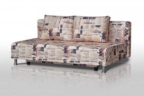 Диван-кровать Комфорт без подлокотников Принт "Gazeta" (2 подушки) в Урае - uraj.germes-mebel.ru | фото