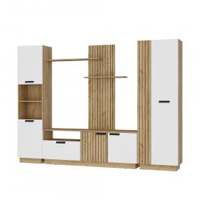 Гостиная Мишель тип 2 ГС-01 крафт/белый в Урае - uraj.germes-mebel.ru | фото
