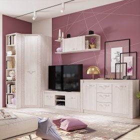 Гостиная Монако ясень белый в Урае - uraj.germes-mebel.ru | фото