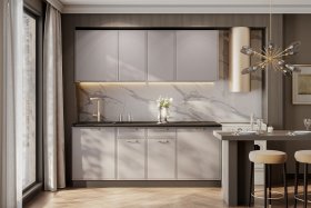 Кухонный гарнитур Адель 2,0м Белый/Нео/Черный в Урае - uraj.germes-mebel.ru | фото