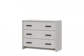Комод 3 ящика МСП 1 Ясень Анкор светлый в Урае - uraj.germes-mebel.ru | фото
