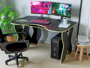 Компьютерный стол КЛ №9.0 (Черный/Желтый) в Урае - uraj.germes-mebel.ru | фото
