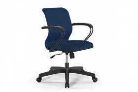 Кресло Sit 8, рогожка темно-синий/черный в Урае - uraj.germes-mebel.ru | фото