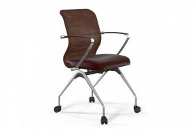 Кресло ErgoLife Sit 8 M4-9К основание F53.W02, темно-коричневый/хром в Урае - uraj.germes-mebel.ru | фото