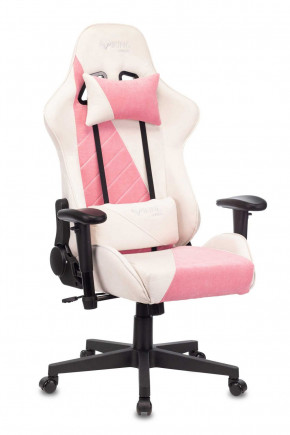 Кресло игровое Бюрократ VIKING X VIKING X PINK Fabric белый/розовый в Урае - uraj.germes-mebel.ru | фото