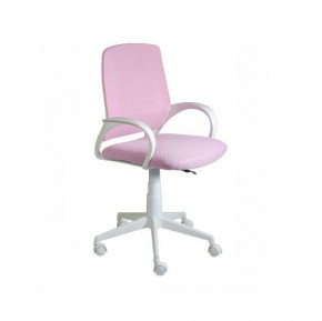 Кресло Ирис White сетка/ткань розовая в Урае - uraj.germes-mebel.ru | фото