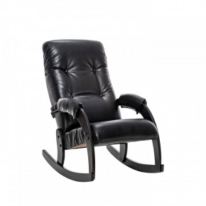 Кресло-качалка Модель 67 Венге, к/з Vegas Lite Black в Урае - uraj.germes-mebel.ru | фото