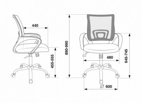 Кресло компьютерное CH-695N/SL/BLACK в Урае - uraj.germes-mebel.ru | фото