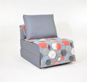 Кресло-кровать бескаркасное Харви (серый-геометрия слейт) в Урае - uraj.germes-mebel.ru | фото