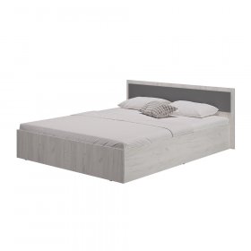 Кровать 160*200 см Фиеста дуб крафт белый/графит в Урае - uraj.germes-mebel.ru | фото