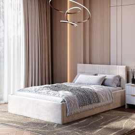 Кровать 120*200 см Ника КР-08 миндаль в Урае - uraj.germes-mebel.ru | фото