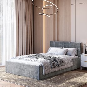 Кровать 120*200 см Ника КР-08 грифельный в Урае - uraj.germes-mebel.ru | фото