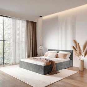 Кровать 140*200 см Ника КР-13 грифельный в Урае - uraj.germes-mebel.ru | фото