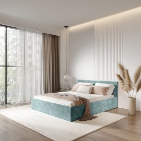 Кровать 140*200 см Ника КР-13 шарли бриз в Урае - uraj.germes-mebel.ru | фото