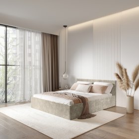 Кровать 160*200 см Ника КР-18 мокко в Урае - uraj.germes-mebel.ru | фото