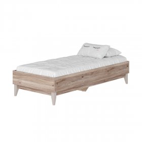 Кровать 90*200 см Скандика КР-04 дуб смоки в Урае - uraj.germes-mebel.ru | фото