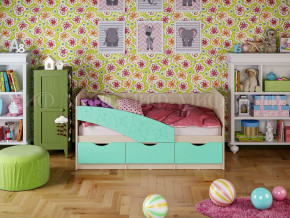 Кровать Бабочки (Бирюза матовая) 1600 в Урае - uraj.germes-mebel.ru | фото