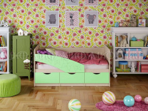 Кровать Бабочки (Салатовый матовый) 1600 в Урае - uraj.germes-mebel.ru | фото