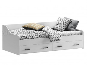 ВЕГА NEW Кровать 900 с настилом ЛДСП (Белый глянец/белый) в Урае - uraj.germes-mebel.ru | фото