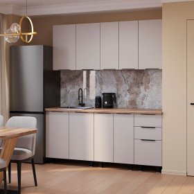 Кухня 1,8 м Эко кашемир в Урае - uraj.germes-mebel.ru | фото