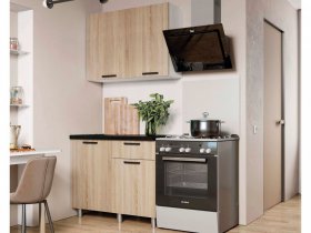 Кухня Ева 1,0 м дуб сонома в Урае - uraj.germes-mebel.ru | фото