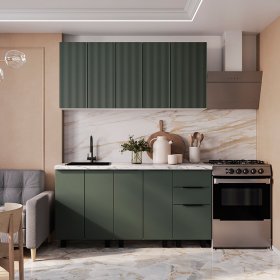 Кухня София 1,6 м авокадо в Урае - uraj.germes-mebel.ru | фото