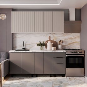 Кухня София 1,8 м муссон софт/айриш в Урае - uraj.germes-mebel.ru | фото