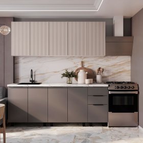 Кухня София 2,0 м муссон софт/айриш в Урае - uraj.germes-mebel.ru | фото