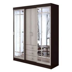 Шкаф-купе Маэстро (Венге/Лоредо) в Урае - uraj.germes-mebel.ru | фото