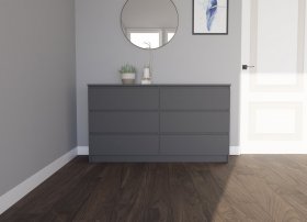 Комод Мори МК 1380.6/2, Графит в Урае - uraj.germes-mebel.ru | фото