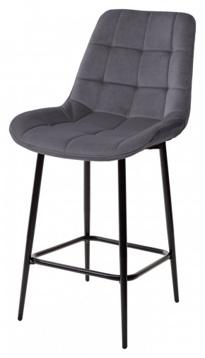 Полубарный стул ХОФМАН, цвет H-14 Серый, велюр / черный каркас H=63cm М-City в Урае - uraj.germes-mebel.ru | фото