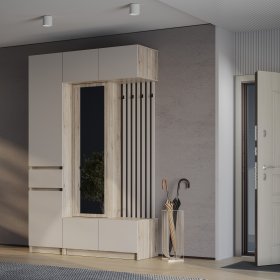 Прихожая Багира дуб смоки/кашемир в Урае - uraj.germes-mebel.ru | фото