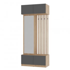 Прихожая Багира ПР-03 крафт/графит в Урае - uraj.germes-mebel.ru | фото