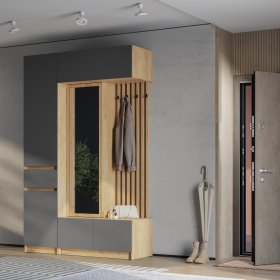 Прихожая Багира крафт/графит в Урае - uraj.germes-mebel.ru | фото