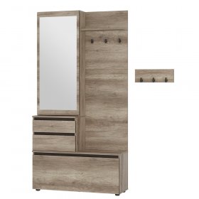 Прихожая Энигма ПР-04 дуб каньон/венге в Урае - uraj.germes-mebel.ru | фото