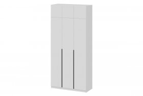 Шкаф шк-5 Белый текстурный 1200 с антресолью в Урае - uraj.germes-mebel.ru | фото