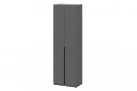 Шкаф шк-5 графит 800, с антресолью в Урае - uraj.germes-mebel.ru | фото