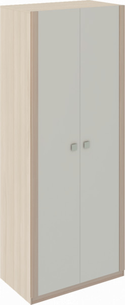 Шкаф 2 двери Глэдис М22 (ЯШС/Белый) в Урае - uraj.germes-mebel.ru | фото