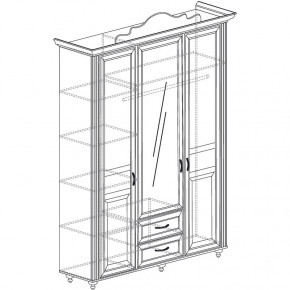 Шкаф 3-х дверный №563 "Алиса" в Урае - uraj.germes-mebel.ru | фото