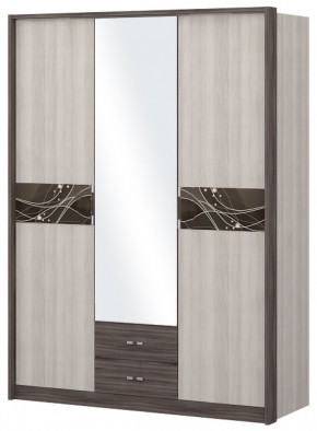 Шкаф 3-х дверный с зеркалом Шк68.2 МС Николь в Урае - uraj.germes-mebel.ru | фото