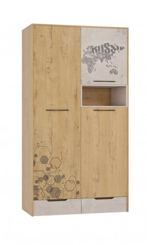 Шкаф для одежды 3 двери и 2 ящика Шк134.0 ДС Стэнфорд в Урае - uraj.germes-mebel.ru | фото