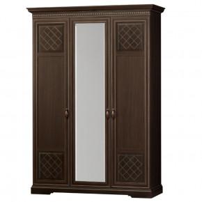 Шкаф для одежды 3-дверный №800 Парма Дуб нортон темный в Урае - uraj.germes-mebel.ru | фото