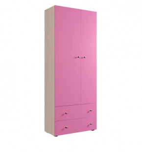 Шкаф ДМ 800 с 2-мя ящиками (розовый) в Урае - uraj.germes-mebel.ru | фото