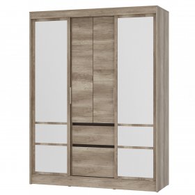 Шкаф-купе Энигма ШКК-06 дуб каньон/венге в Урае - uraj.germes-mebel.ru | фото