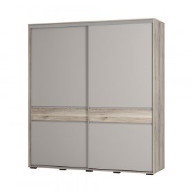 Шкаф-купе Крафт-10 дуб смоки/кашемир в Урае - uraj.germes-mebel.ru | фото